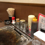 Okonomiyaki Macchan - 鰹節は手でかけるようです(^o^)