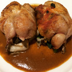 レストラン アラジン - たまーに食べたくなる鶉♡ワイルドライス詰めローストカレー風味