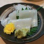 白イカ刺し