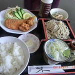 Soba Chiyaya Kaze Nobou - 土日ランチ　鮭フライ定食