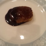 シャテール - カボチャプリンを皿に取り分けたところ