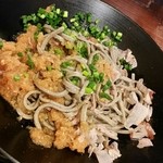 新橋ときそば - 越前おろしそば、混ぜた後。