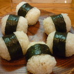 Omusubi Chuubee - おむすび（あさりしぐれ、梅、海老マヨネーズ、牛肉、おかか、納豆）