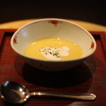 鉄板焼 天 - かぼちゃの冷たいスープ
