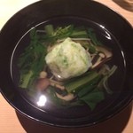 銀座うち山 - ホタテのしんじょうのお吸い物