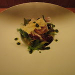 旬風ＵＲＡＲＡ - サーモンクリームのカッペリーニ　桃入り