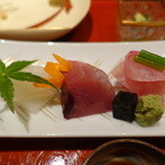 御料理 堀川 - いさぎ、初鰹、剣先イカ