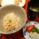 御料理 堀川 - 御飯＋汁物＋香の物