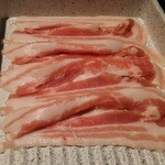 しゃぶしゃぶ 横手豚玄亭 - えこぶー(笑子豚)のバラ肉です