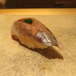 鮨 さいとう - 鯵握り