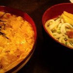 一番どり - 親子丼とうどん（ぶれてる（泣）