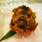 National Kitchen by Violet Oon - Coronation Chicken in Wantan Leaf Cup