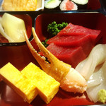 豊鮨 - 鮪が肉厚なお刺身！