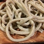 手造りそば 打墨庵 加瀬 - 太切りあらびきアップ