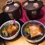 アクアリウム＆3時間食べ飲み放題 2980円 安久 - 前菜★
      旨み鶏の煮凝り 新鮮卵のカニ身茶碗蒸し
      
      