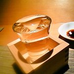 北新地 たくみ - 烏賊にはやっぱり日本酒ですね