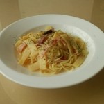 スカイラウンジ クレア - タケノコとベーコンのガーリックパスタ