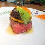 皆美館 - 夕食、しまね和牛炙り