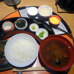 皆美館 - 朝食の鯛めしセット