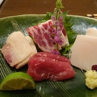 新どおぞの - 鯨刺し四種盛り 