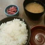 いなば和幸 - ご飯、しじみ汁。