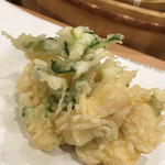 天ぷら 蕎楽亭 - 小柱