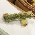 天ぷら 蕎楽亭 - アスパラ