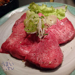 焼肉 ひまわり亭 - 「厚切りタン塩」　１,３５０円
