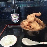 まさか - 【料理】カツカレー と瓶ビール