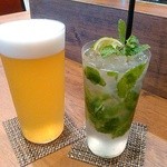 リセットボタン - ビールとモヒート