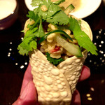 Spice&Dining KALA - すげえ！この丸っとしたパパド～マスターが作ったって言っていたような？？(笑）