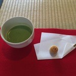 名勝 仙巌園 - 抹茶と飛龍頭