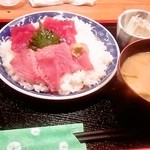 旬菜割烹 和しん - 鉄火丼定食　2015年6月