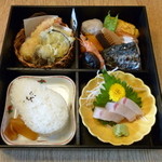 栄寿司 - 割子（松花堂弁当）1100円