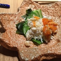 すし和 - 先付けはワタリ蟹