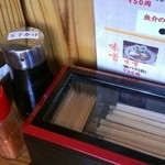 らーめん専門 和海 - 卓上薬味