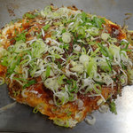 Okonomiyaki Ando Akashiyaki Nanohana - 「定番　肉玉（そば）」（500円）+「玉子追加」（50円）