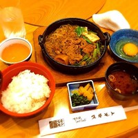 スギモト 本店 - ランチのすき鍋（1300円）