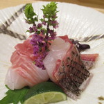 小料理 すず乃 - 三陸産　本鮪、山形産　石鯛