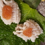 魚 串 ＢＡＲ - ハモの梅肉のせ
