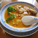 香港麺 新記 - シンガポール風カレーライス チキン