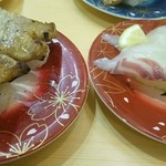 大河すし - 豚バラ炙りと鯛
