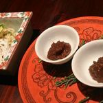 島宿　真里 - お漬物と諸味味噌