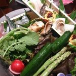 島宿　真里 - お造りと畑野菜