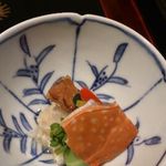 島宿　真里 - 渡り蟹と木の芽のみぞれ和え