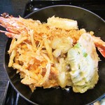 天丼（小）。1600円