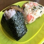 きんぴら&シャケ野沢菜むすび