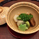 穴子、野菜炊合せ