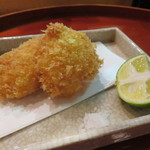 Shusai Itou - 油物：鱧フライ、塩で2