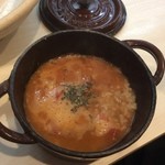 鶏と魚介らぁ麺komugi - 〆トマトリゾット200円